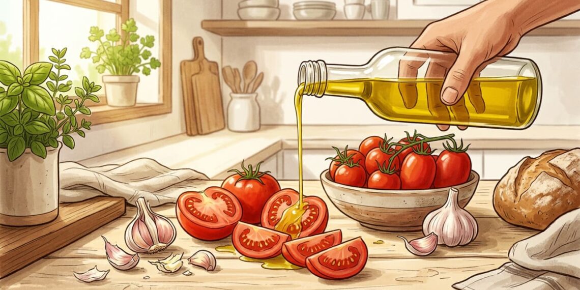 Alho, azeite extravirgem e tomate formam um poderoso trio cardioprotetor