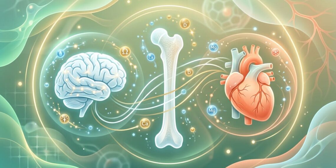 Dieta anti-inflamatória: nutrientes essenciais para preservar a saúde óssea e cerebral após os 60 anos de idade