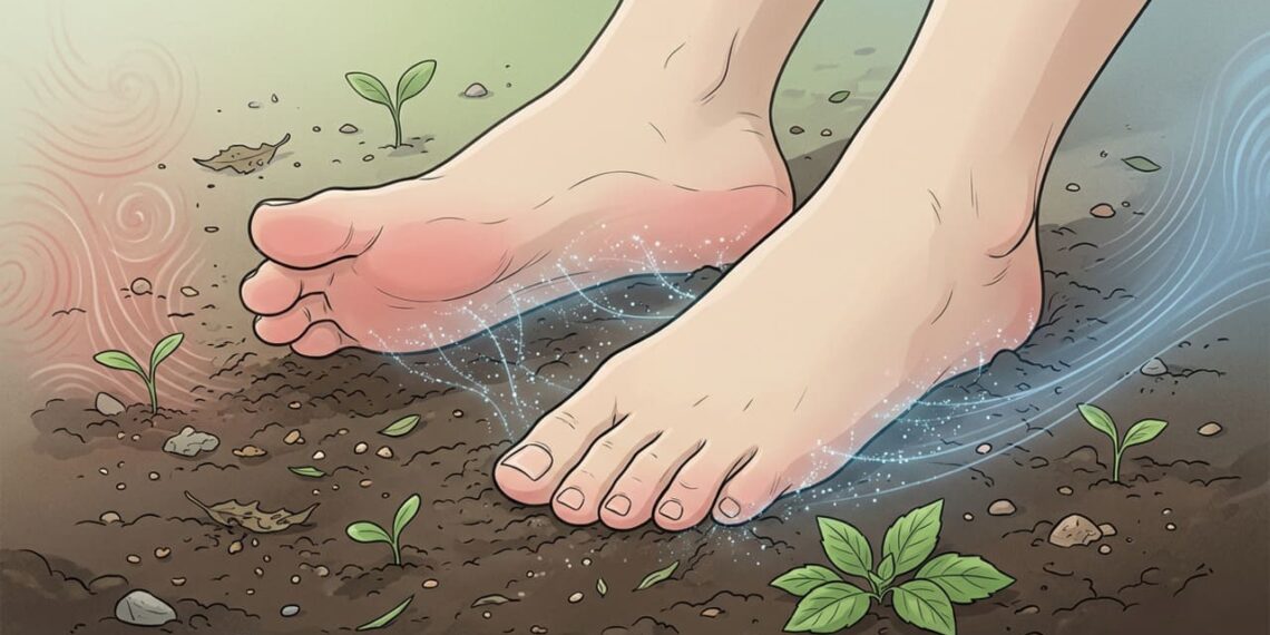 A ciência do "Grounding": como o contato direto dos pés com a terra altera a carga elétrica do corpo e reduz marcadores inflamatórios