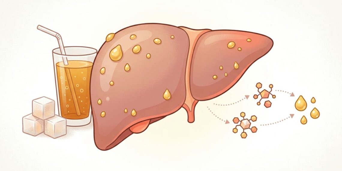 Como o açúcar em excesso vai sobrecarregando o fígado com o tempo e por que isso é diferente de ter diabetes