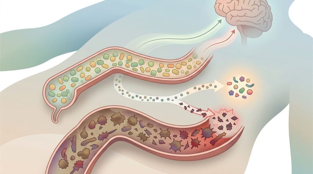 A ansiedade não se deve apenas ao estresse emocional, mas sim ao desequilíbrio da microbiota intestinal que afeta a produção de serotonina
