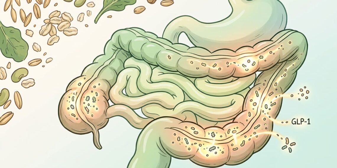 Especialistas explicam como certos prebióticos estimulam a produção natural de GLP-1 no intestino para controlar a fome crônica