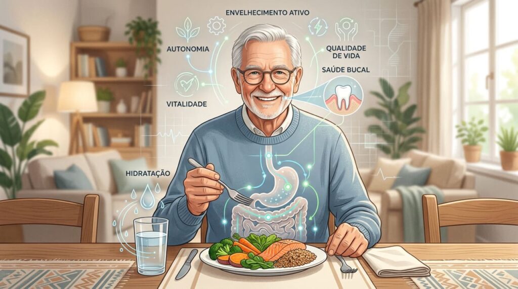 Por que, a partir dos 70 anos, é necessário cuidar da nutrição, da hidratação e da saúde bucal?