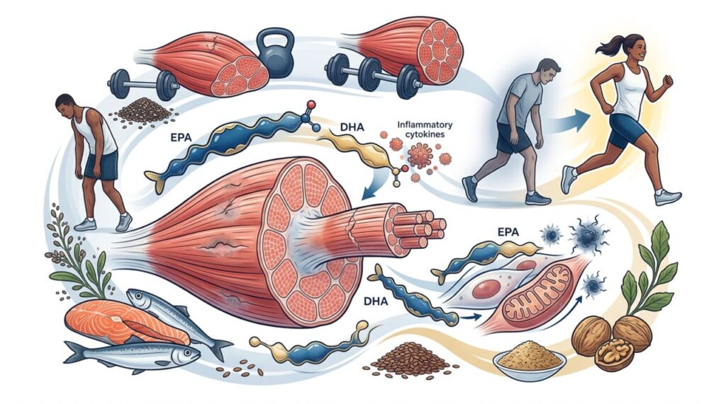 O que o ômega-3 faz aos músculos e à inflamação durante a recuperação pós-treino?
