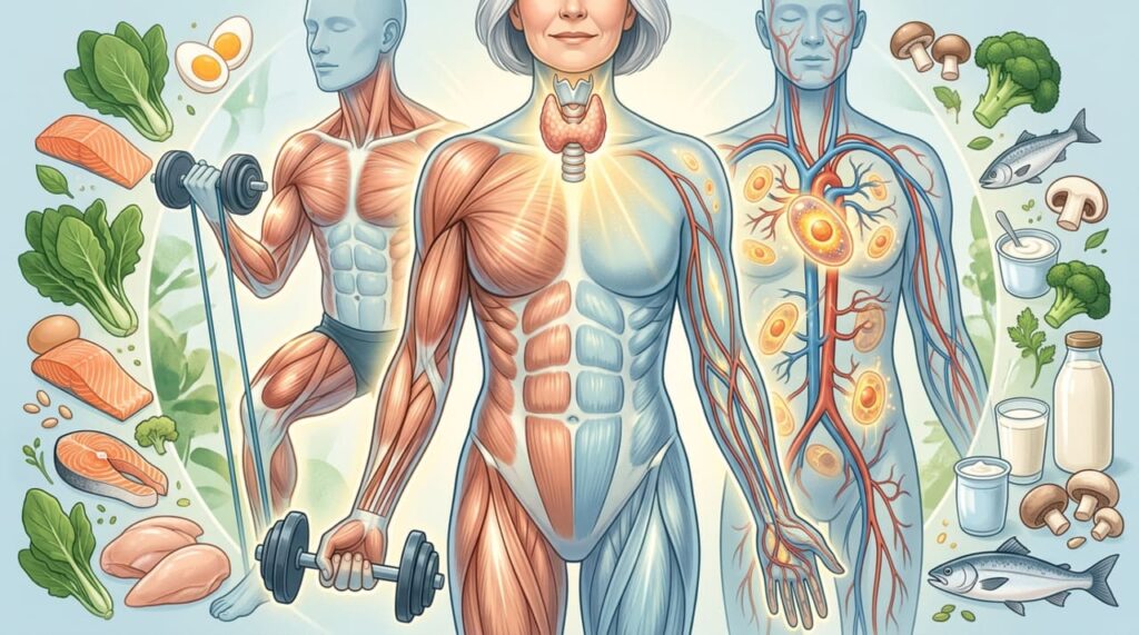Por que, a partir dos 50 anos, é necessário fortalecer a musculatura, monitorar a tireoide e ajustar a alimentação?