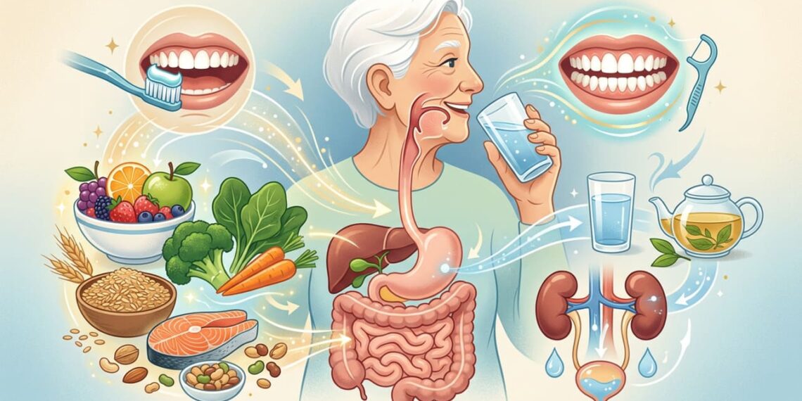 Por que, a partir dos 70 anos, é necessário cuidar da nutrição, da hidratação e da saúde bucal?