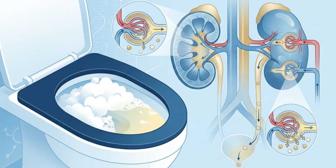 Urina com espuma excessiva e persistente: o sinal de perda de proteínas pelos rins ao qual você deve estar atento