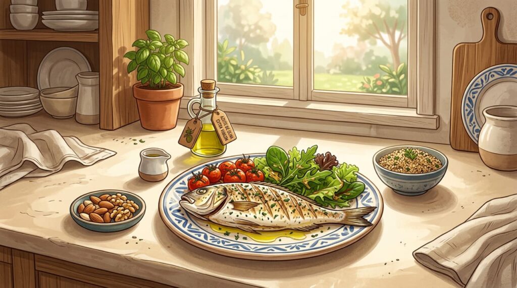 Dieta mediterrânea: nutrientes essenciais para preservar a saúde do coração e dos vasos sanguíneos após os 50 anos de idade