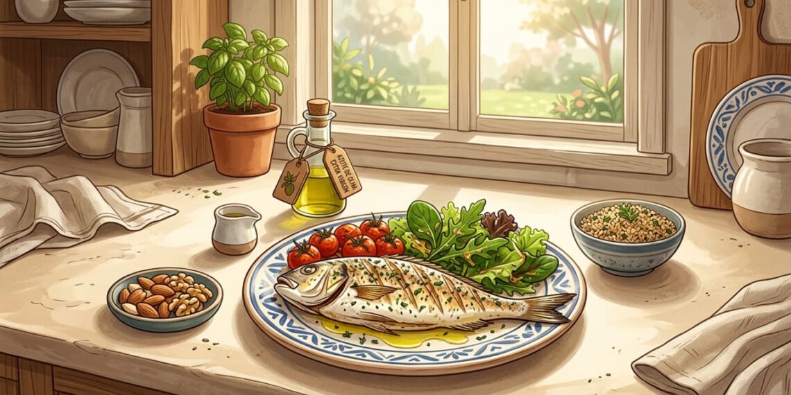Dieta mediterrânea: nutrientes essenciais para preservar a saúde do coração e dos vasos sanguíneos após os 50 anos de idade