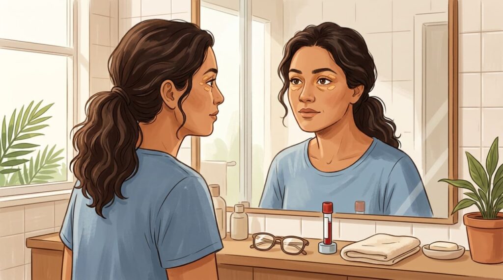 Observe suas pálpebras: se aparecerem placas amareladas, seu corpo pode precisar controlar o colesterol, e não usar cremes