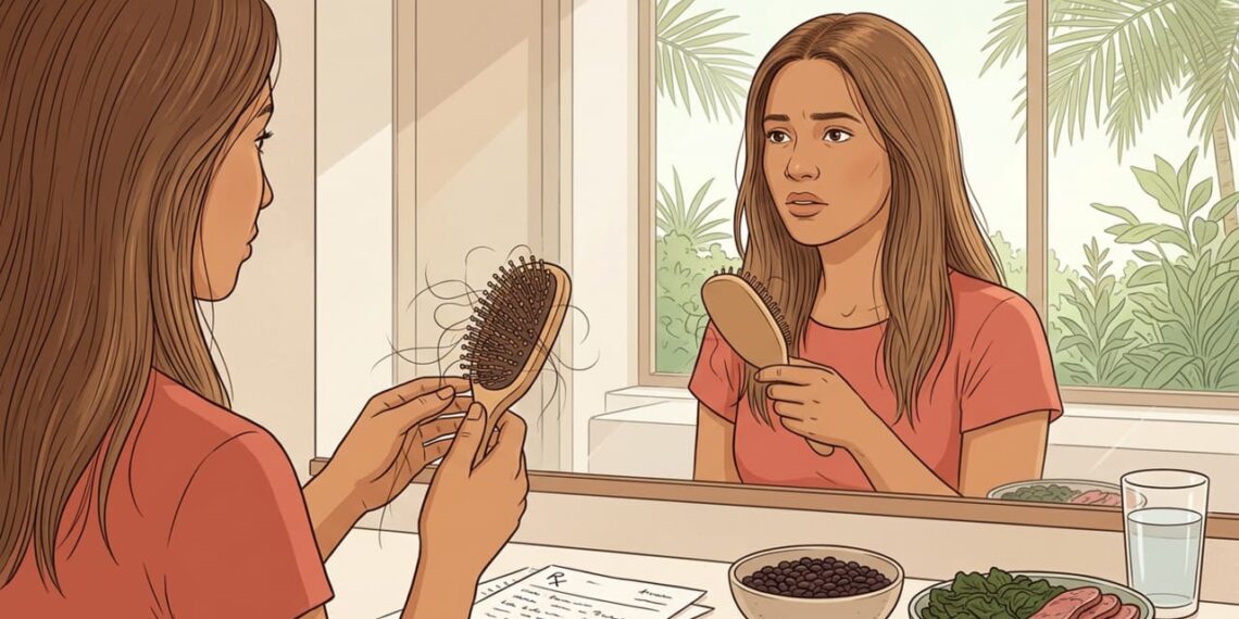 Agora sabemos que a queda de cabelo está ligada a algo que acontece nos folículos e nos níveis de ferritina