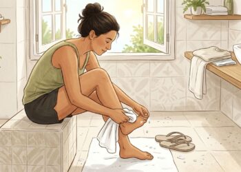 Elimine o suor excessivo: 5 partes do corpo que você deve secar bem todos os dias