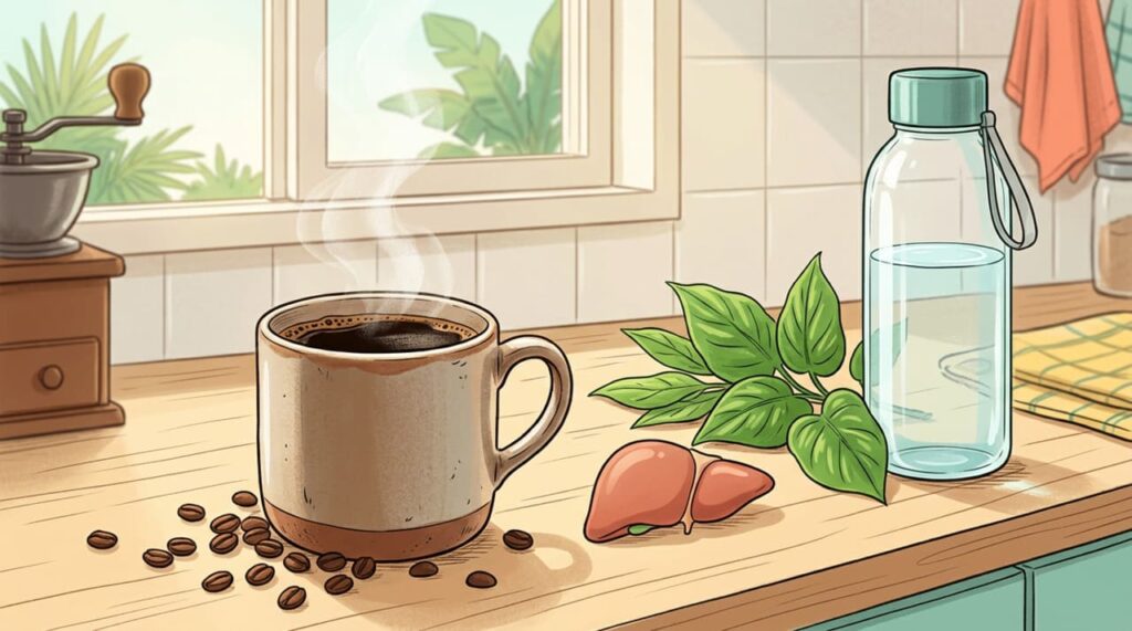 Qual a relação entre a cafeína e a esteatose hepática?