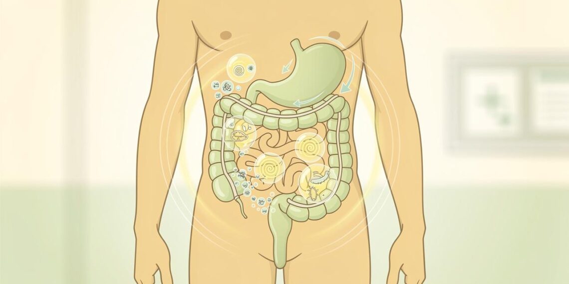 O inchaço abdominal constante não se deve apenas à retenção de líquidos, mas sim à fermentação bacteriana causada por disbiose intestinal