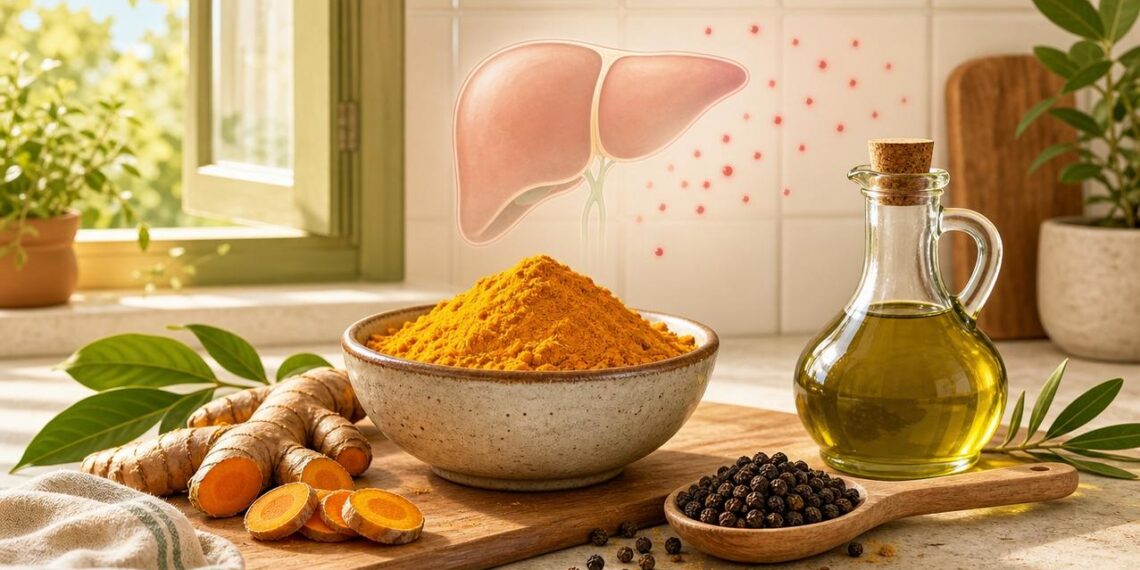 O que a cúrcuma tomada em jejum faz ao fígado e à inflamação sistêmica do corpo