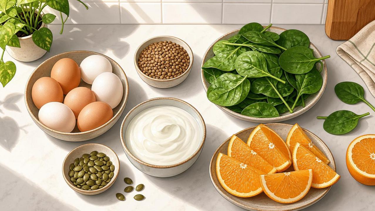 Alimentos variados ajudam a sustentar crescimento e resistência das unhas.