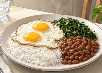 Segundo os especialistas em nutrição, o arroz com ovo oferece praticamente os mesmos benefícios proteicos que a carne vermelha