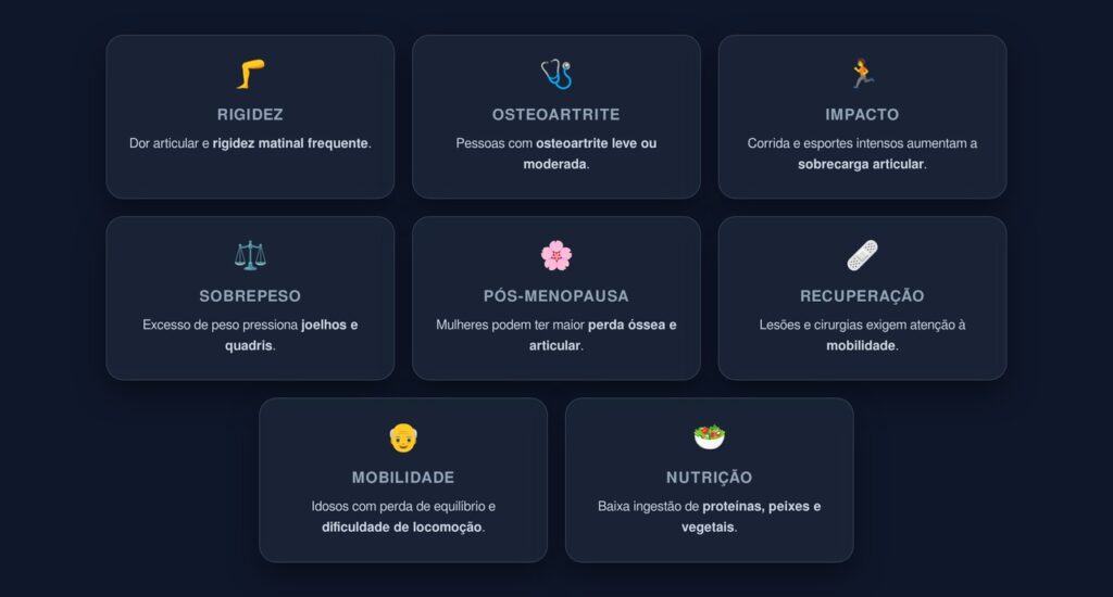 suplementação articular